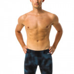 Men Blue & Black Printed Swimming Shorts