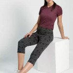 Capri Pants Women Grey Capri