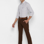 Men Brown Slim Fit Trousers